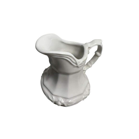 Vintage Red Cliff Ironstone Miniature Creamer Pitcher Grape Leaves 3 1/8” Tall - Picture 10 of 13